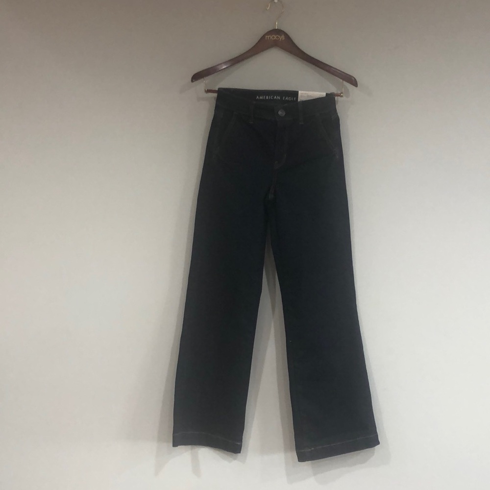 Blue denim jeans